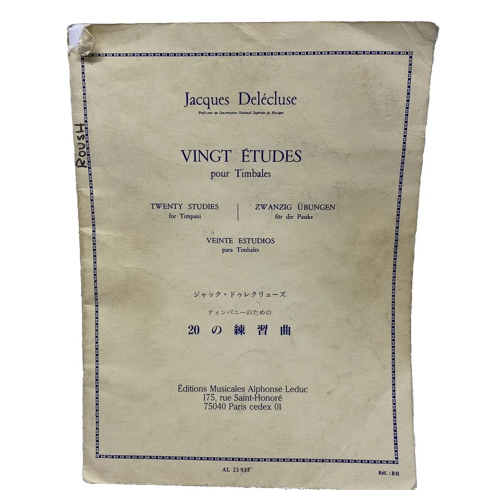 Twenty Studies After R. Kreutzer by Jacques Delecluse Sheet Music (C7)